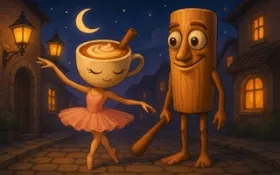 Ballerina Cappuccina loves Tung Tung Sahur