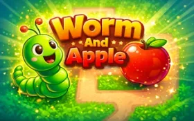 Worm and Apple