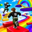 Obby Rainbow Parkour Two Player
